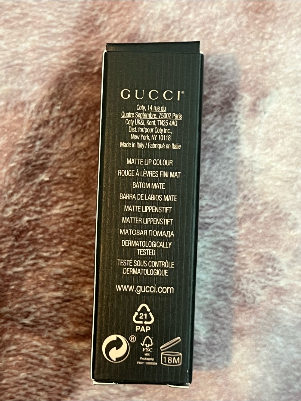 Gucci Rouge à Lèvres Mat Lipstick Matte Red Lip Color 501 New in Box NIB - Picture 9 of 9